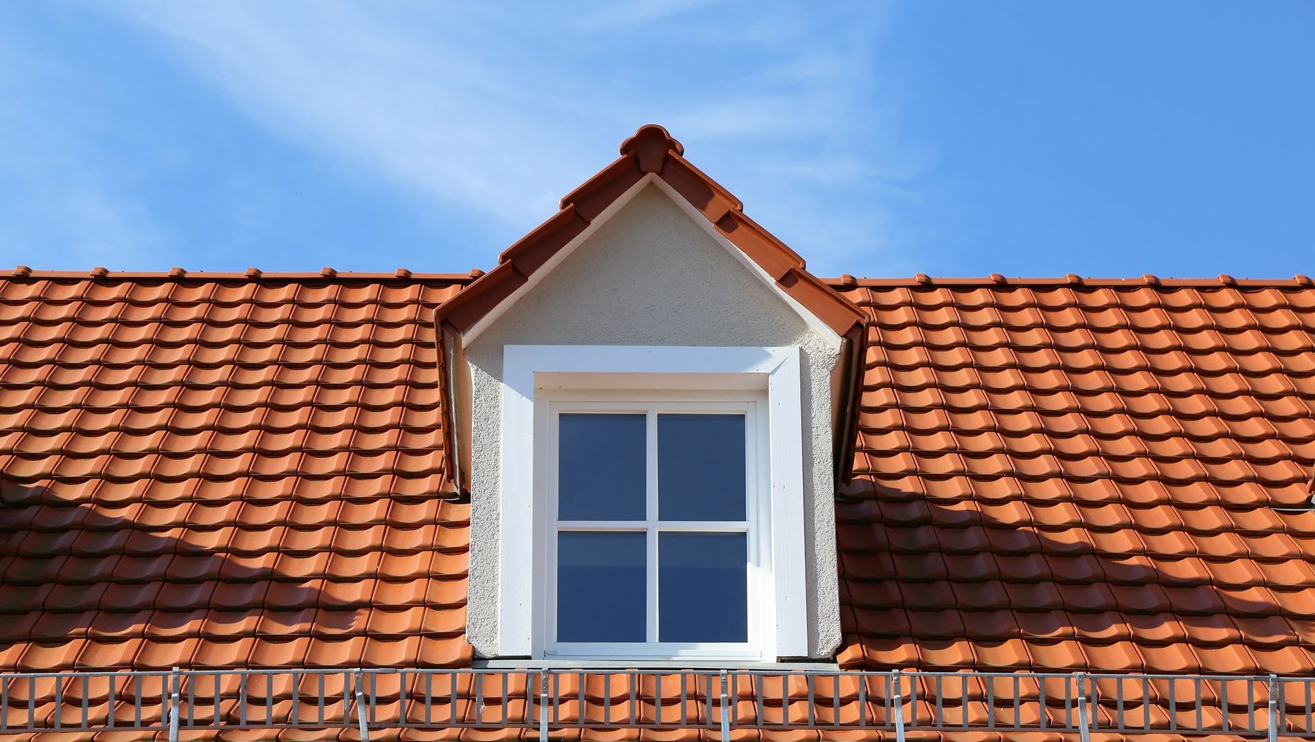 Red tiled roofing work