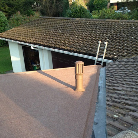 tiled and flat roof